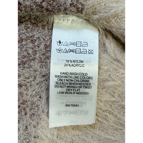 Sincerely Jules Harlequin Sweater Vest XS Tan Brown Preppy Layer Cozy Academia - Picture 6 of 6